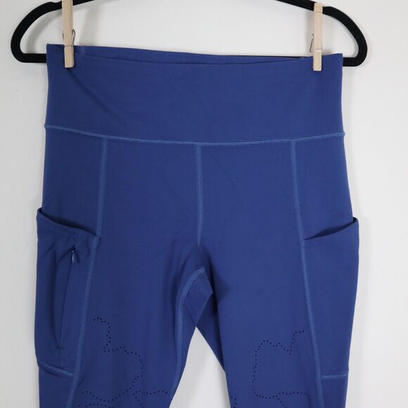 Athleta Size M All In Reaction 7/8 Tight Leggings Atlantis Blue - Picture 3 of 12